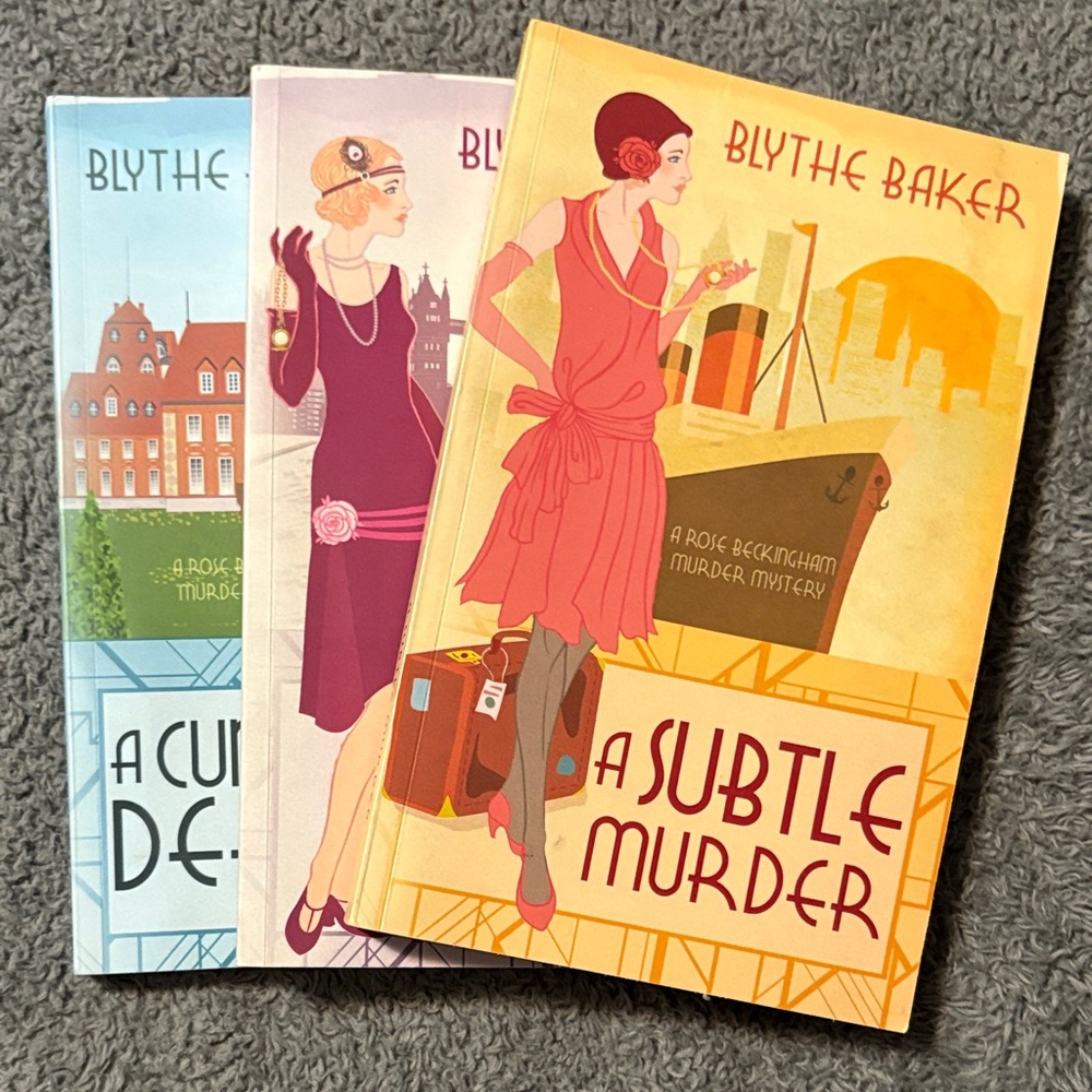 Blythe Baker Rose Beckingham Murder Mystery Books Set of 3
